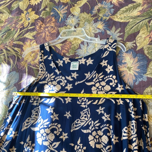 Blue Ginger Batik Hawaiian Print Dress - Picture 7 of 7